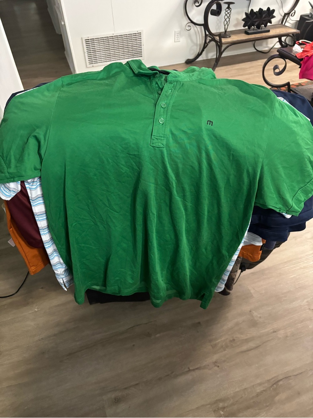 Travis Mathew Green Short-Sleeve Polo